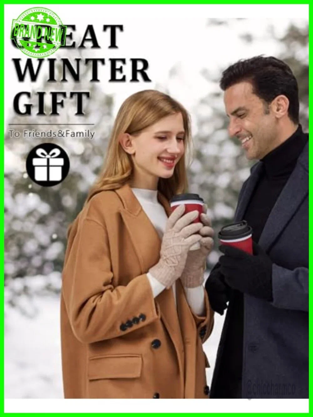 3 Pairs Touchscreen Winter Gloves with Soft Fleece Lining